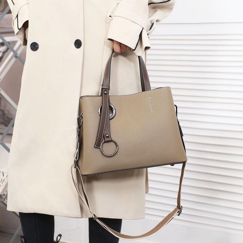 Genuine Leather Women's Versatile Crossbody Shoulder Bag, Top Grain Cowhide Handbag 2023