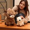 11~25Cm Standing Lamb Sheep Doll Brown White Cute Grassland Animal Plushie Companion Overnight Gift