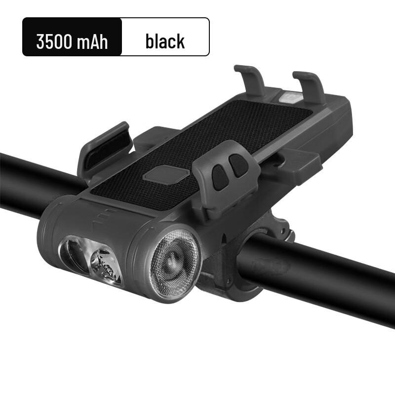 GEETHA 5-in-1 Bicycle Headlight with Phone Holder and Horn