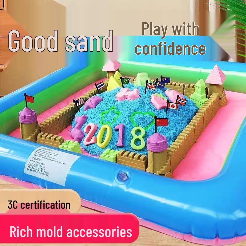 Non-Toxic Colored Kinetic Sand Refill - Safe for Children, Food-Grade Playground Toy