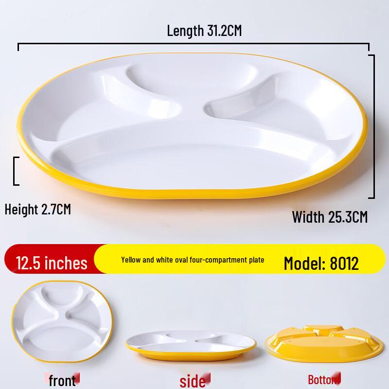 

Commercial Melamine Partitioned Lunch Tray