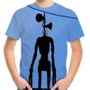 2026 Sommer KI Horror Siren Head 3D Druck Rundhals Kurzarm T-Shirts Mode Lässige Oberteile