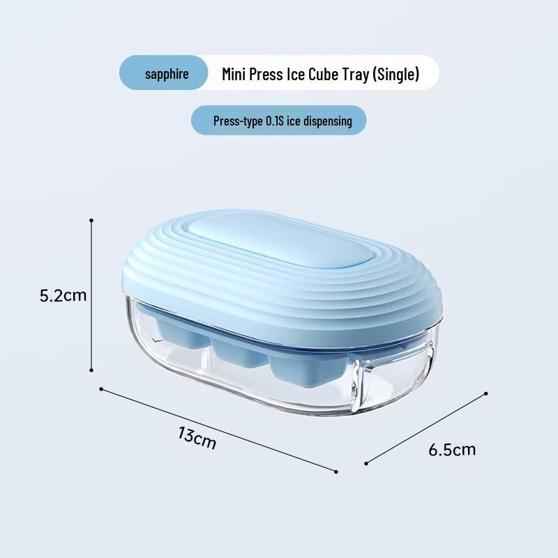 ZISIZ Mini One-Press Ice Cube Tray