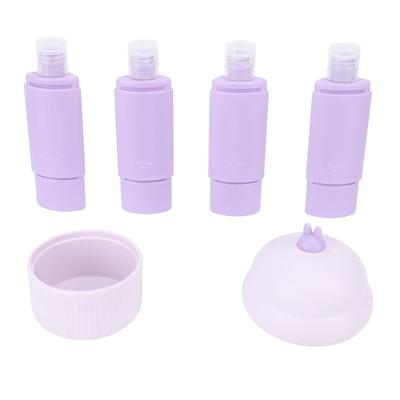4pcs Travel Dispenser Refillable Liquid Bottles Silicone Portable Travel Containers for Lotion