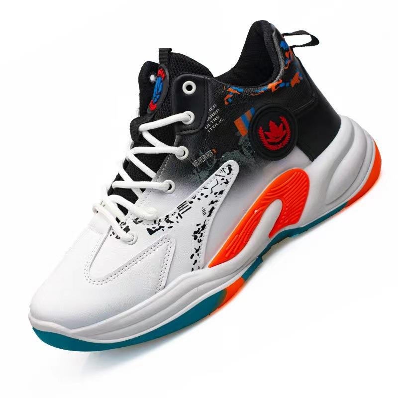 Men's Basketball Shoes Breathable Cushioning Non-Slip Plus Size 48 Sports Shoes Training Athletic Basketball Sneakers for Male