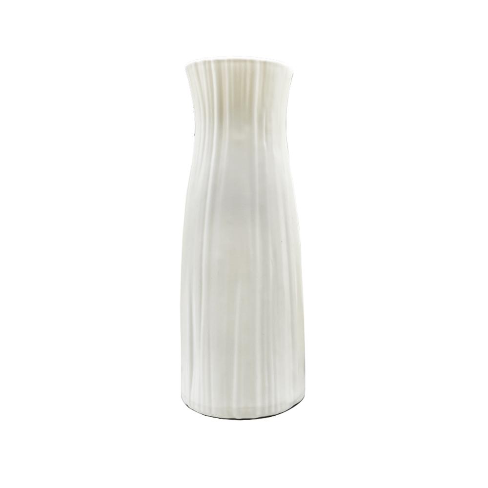Plastic Vase Imitation Ceramic Flower Pot Origami Plastic Flower Vase Shatterproof Vase Nordic Modern Room Hallway Wedding Decor