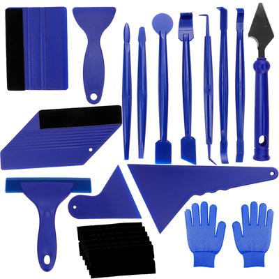 21PCS/13PCS Auto Vinyl Film Wrapping Werkzeuge Auto Aufkleber Film Schaber Kit Auto Filz Rakel Schaber Set messer Aufkleber Plaste Zubehör