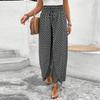Women's Palazzo Pants Floral Wide Leg Trousers Summer Beach High Pants
