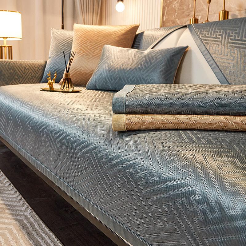 

Summer Light Luxury Sofa Cushion New Cooling Cushion Summer One-Piece Combination Sofa Cushion Sofa Cover Seat Cushion 70*70cm
