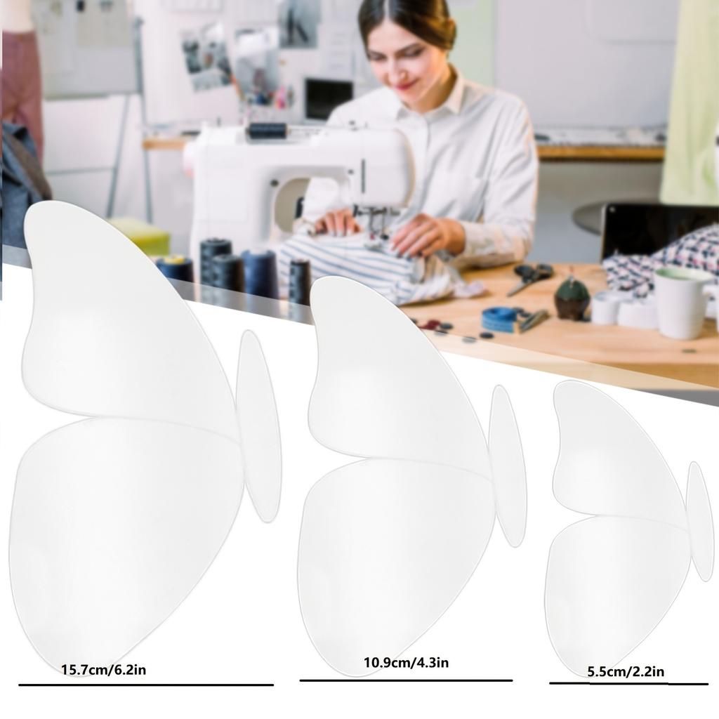 1 Stück Transparente Schmetterling Nähvorlagen, DIY Bastel Patchwork Muster Lineal, Quilt Schablonen Werkzeuge für Handarbeit