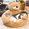 Teddy Bear Donut Pes Pes Pet Cat Pohodlná nadýchaná teplá matrace do postele