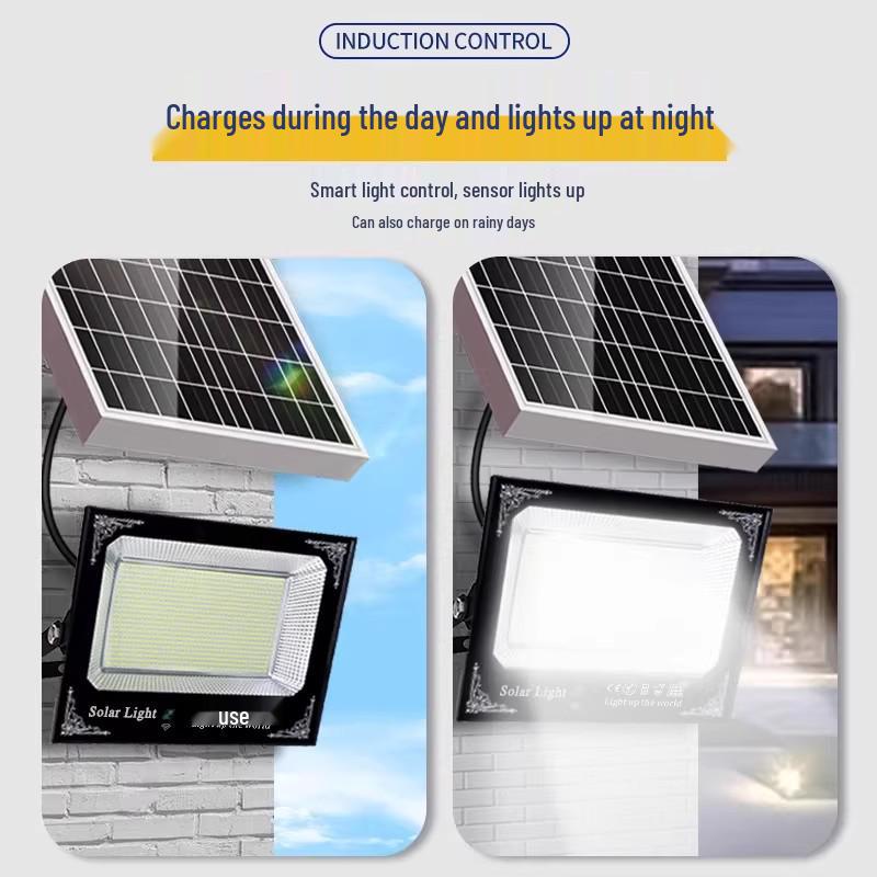 Jin Shuang Zuan Solar LED Waterproof Outdoor Sensor Floodlight for Home and Courtyard