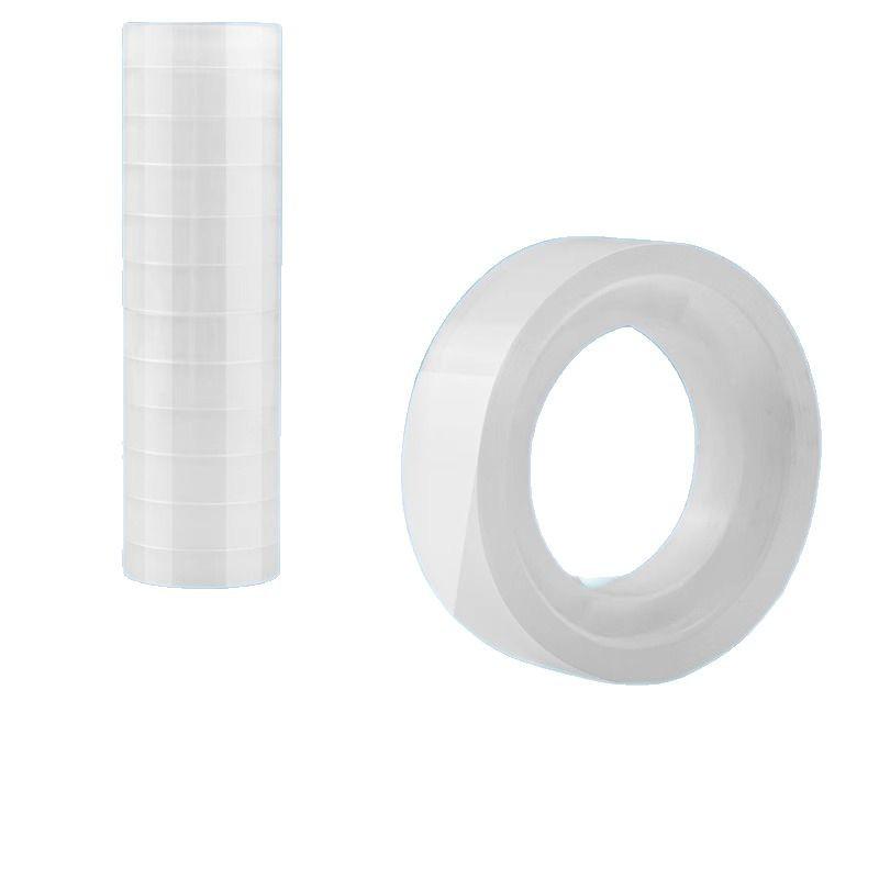 Transparent High-Viscosity Adhesive Tape, 12mm Narrow Roll for Students and Children