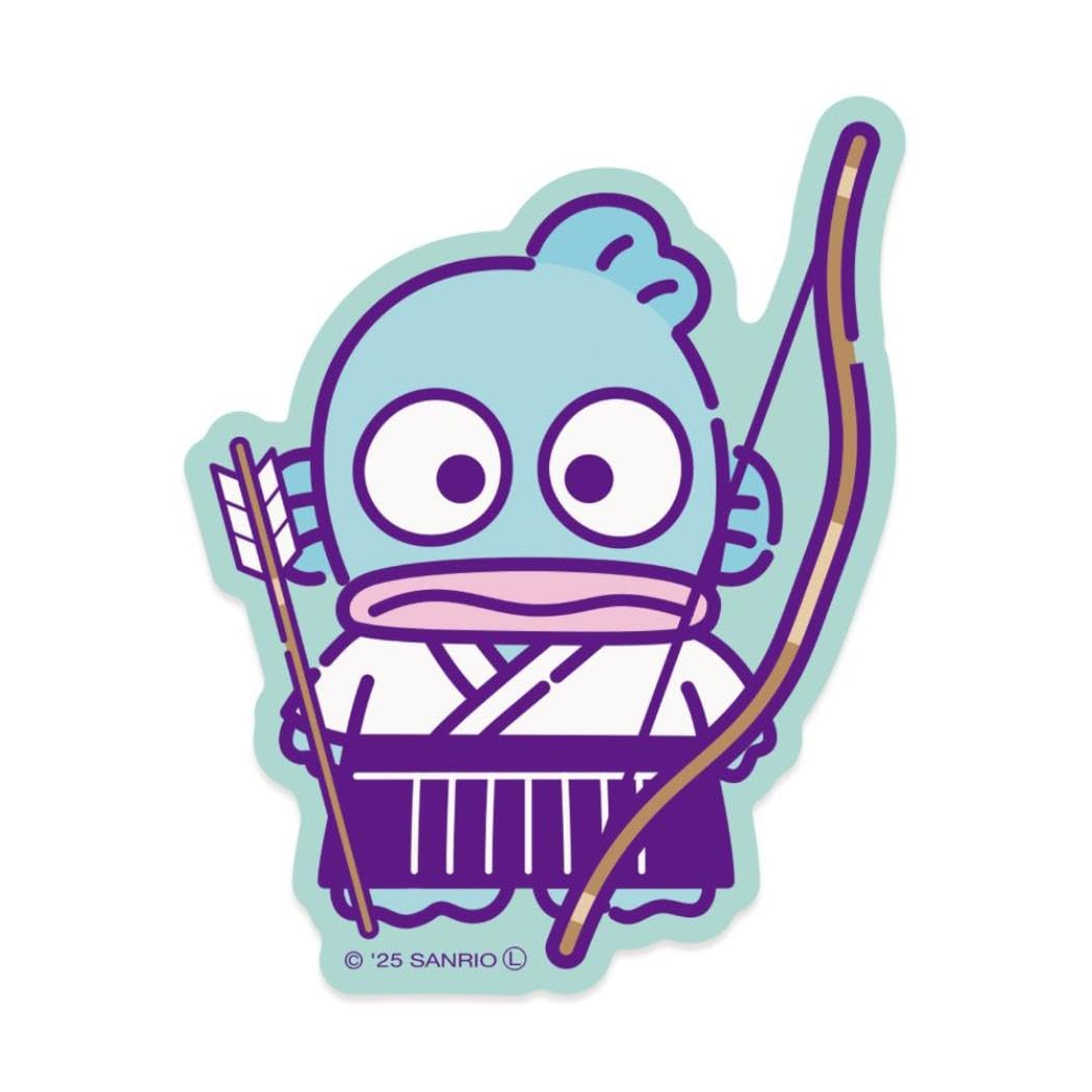 Hangyodon Club Activities Series Archery Club Sanrio [Die-cut Sticker] / - фиолетовый