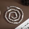 Men's Necklace, Fashionable and Domineering, Thick Bamboo Ball Bead Rib Chain, Advanced and Versatile Gift for Boyfriend