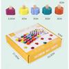 Wooden Screw Disassembly Toys Educational Screw Disassembly Assembly Shape Color Toys Montessori Interactive Game for Baby Gift