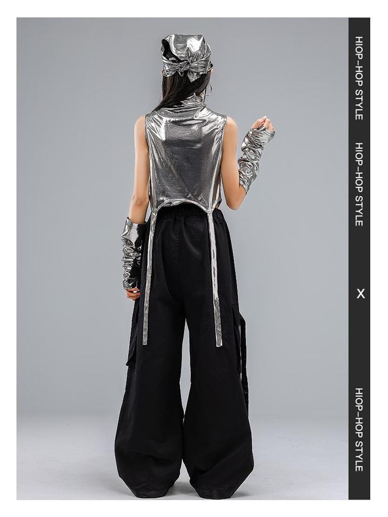 Children's Trendy Street Dance Hip-Hop Set - Jazz Dance Costume for Boys and Girls Fashion Show Wear
