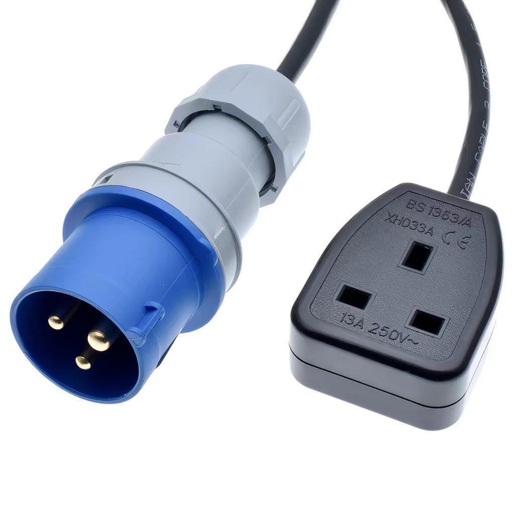 

220V 16A/32A RV Trailer Power Socket - External Male/Female Plug for Vehicle Modification