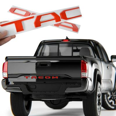 For Tacoma 2016 2017 2018-2021 3D Raised Tailgate Insert Letters Emblem Car Rear Trunk Letter Word Nameplate For Tacoma Stickers