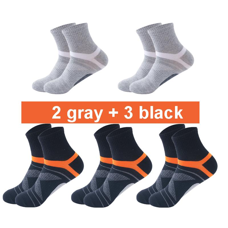 10 STÜCKE=5 Paar Hochwertige Baumwolle Neue Herbst Herrensocken Laufen Winter Freizeit Atmungsaktive Aktive Socken Streifen Sportsocken EUR38-48