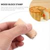 5/7 Stück Holz Ton Keramik Runde Form Druck Dekor Keramikwerkzeug Modellieren Handgeschnitztes Muster Runde Form Druck Dekor