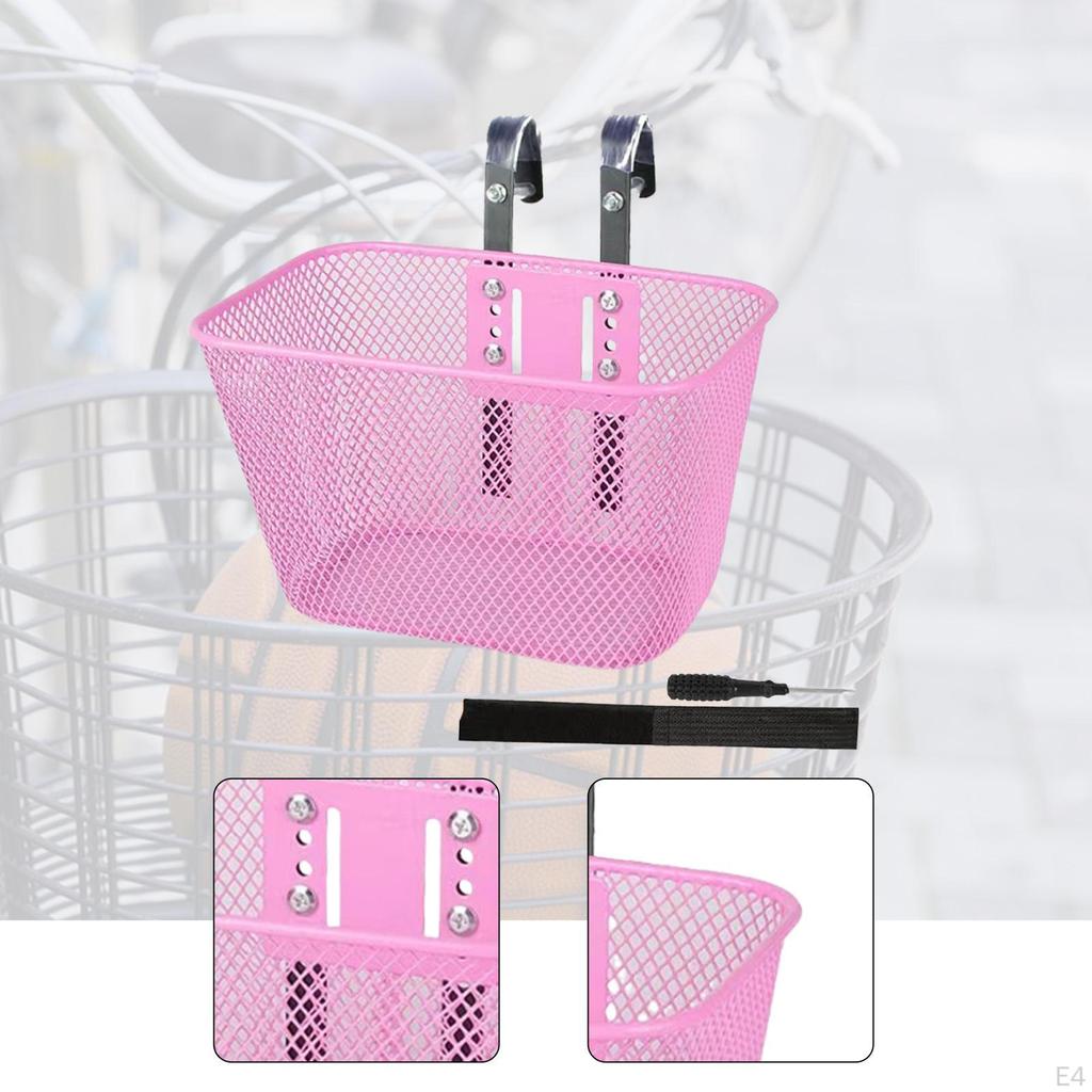 Kinderfahrradkorb Zubehör Metall Kinder Ersatzteil für Jungen Mädchen