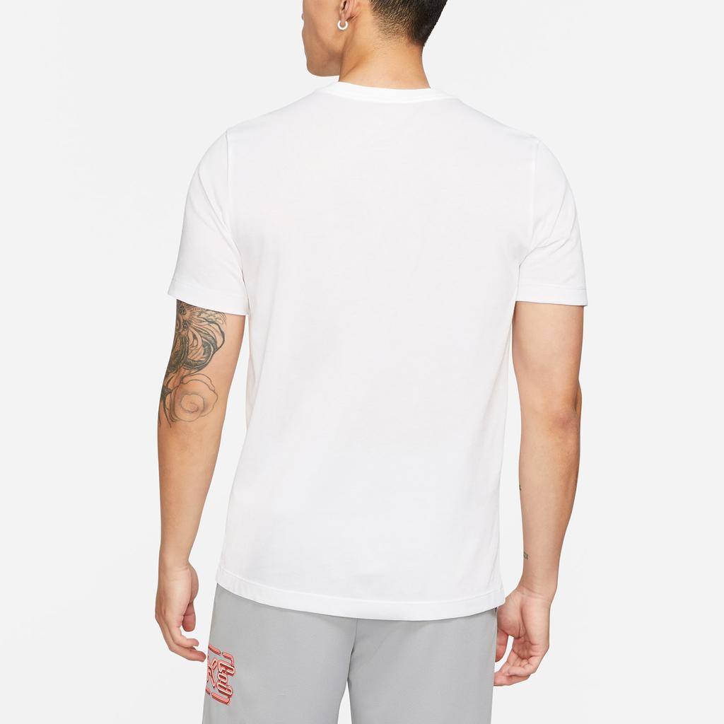 Nike Casual Print Short Sleeve T-shirt Men Tops White DD6921-100