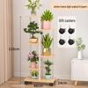Wrought Iron Multi-Layer Tall Indoor Flower Stand for Living Room or Balcony