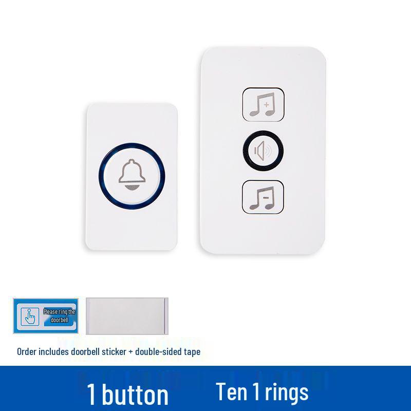 Smart Wireless Long-Distance Remote Control Doorbell for Elderly with Large Volume