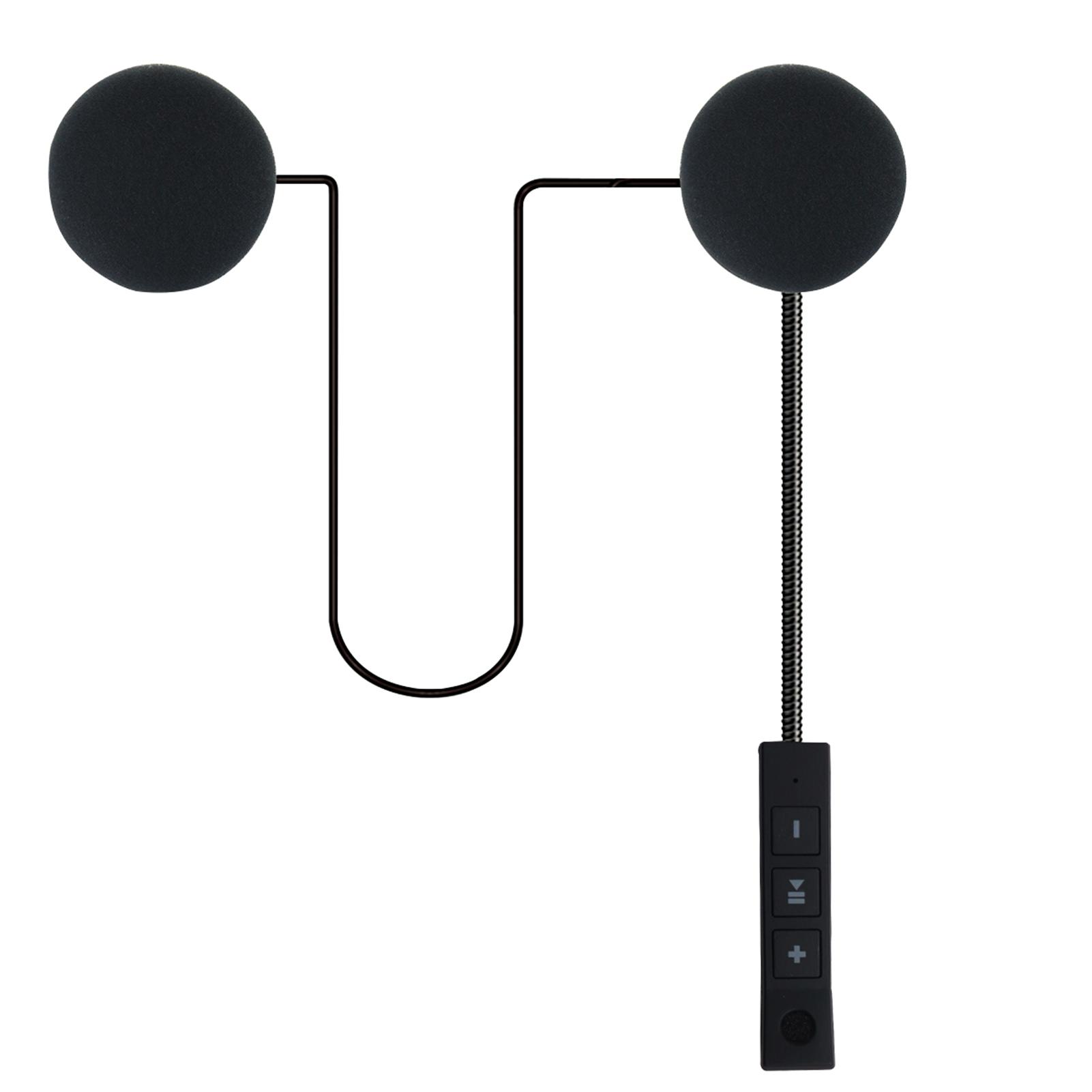 

Motorcycle Headphones Outdoor Helmet Earphone Stereo Music and Voice Microphone Soft Cable Earphone