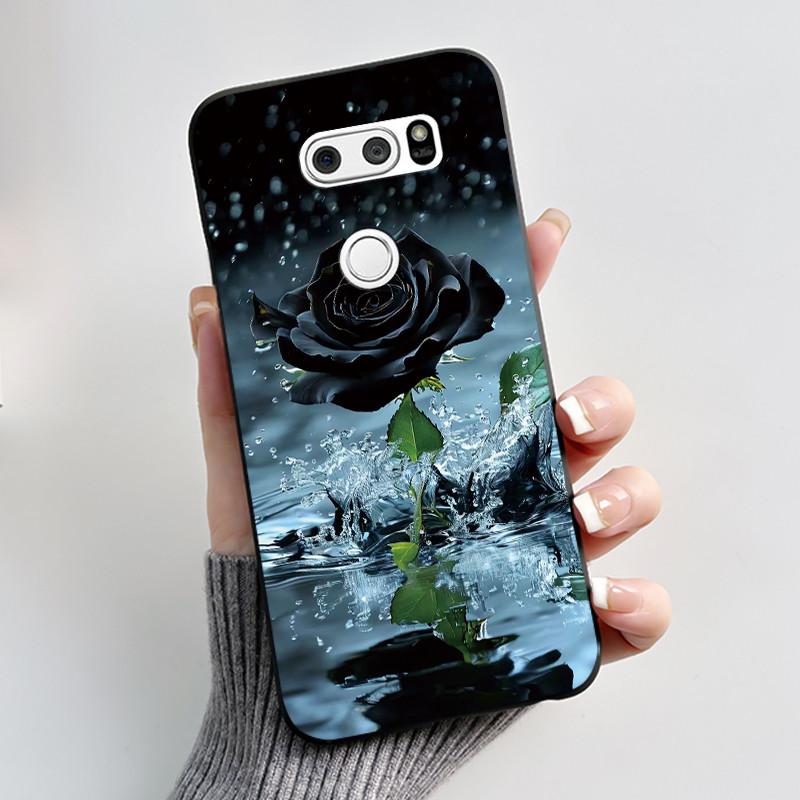 Casing For LG V30 V30+ V30S V30S+ V35 V35+ ThinQ Slim Soft Black Silicon Case Aesthetic Luxury Cute Cool Boys Girls Back Cover