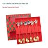 Christmas Cartoon Stainless Steel Spoon & Fork Set – Festive Cutlery with Gift Box