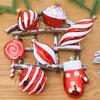 Lollipop Ornament Easy To Hang Christmas Ball Ornaments Holiday Hanging Decor Unique Candy Cane Pendant For New Year Celebration