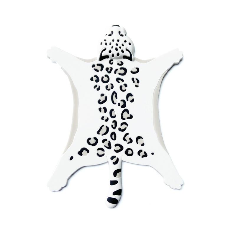 Søt silikonunderlegg isolert vann sklisikker pute tegneserie dyr varmebestandig koppmatte tiger leopard bordbrikke hjem kjøkken