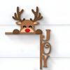 Christmas Door Frame Corner Wooden Decoration Porch Decoration Wooden Frame Home Wall Door Corner Wall Sticker Decoration