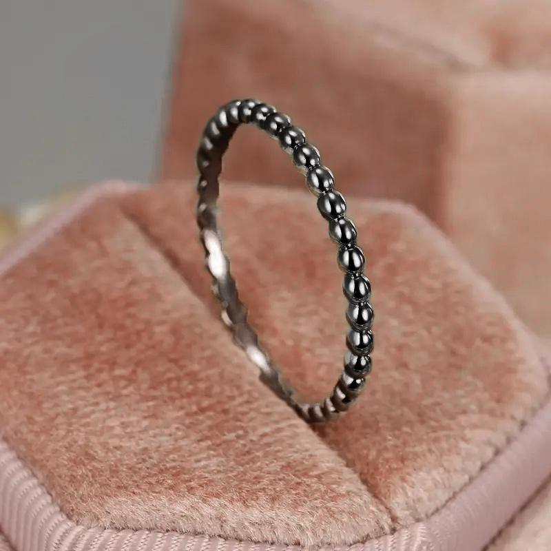 

Кольца из металлических бусин Huitan для женщин, 4 доступных цвета, модные универсальные аксессуары для 5 пальцев, минималистичное кольцо, простые ювелирные изделия 7