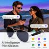 AI Smart Bluetooth Sunglasses: Real-time Translation In 100+ Languages, Call Support, and Music Streaming.