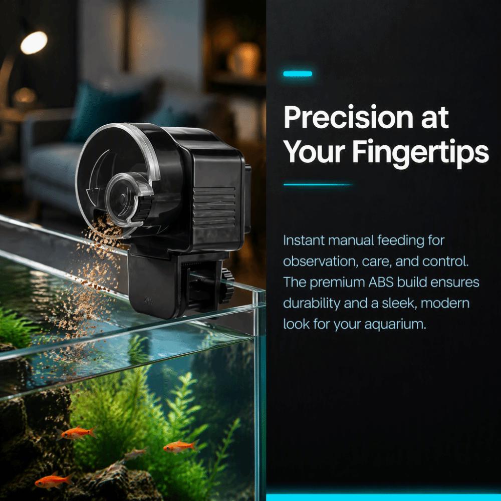 Timer Control Automatic Fish Feeder Compact Size Electric Fish Feeder For Betta Fish