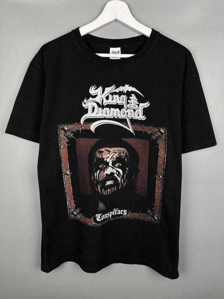 

Vintage King Diamond Conspiracy Tour Classic Style Black Unisex T shirt WA4250 Unisex T-Shirt M