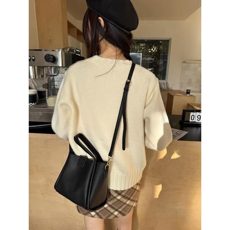 

Новая модная сумка-корзина для овощей, ретро-текстура, сумка-ведро через плечо для женщин