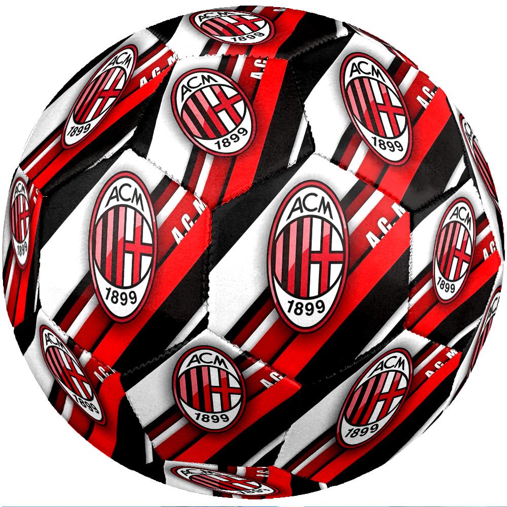 Pallone da Calcio da Partita Misura 5 Tema AC Milan Pallone da Calcio Professionale da Esterno Morbido al Tocco Pallone da Allenamento