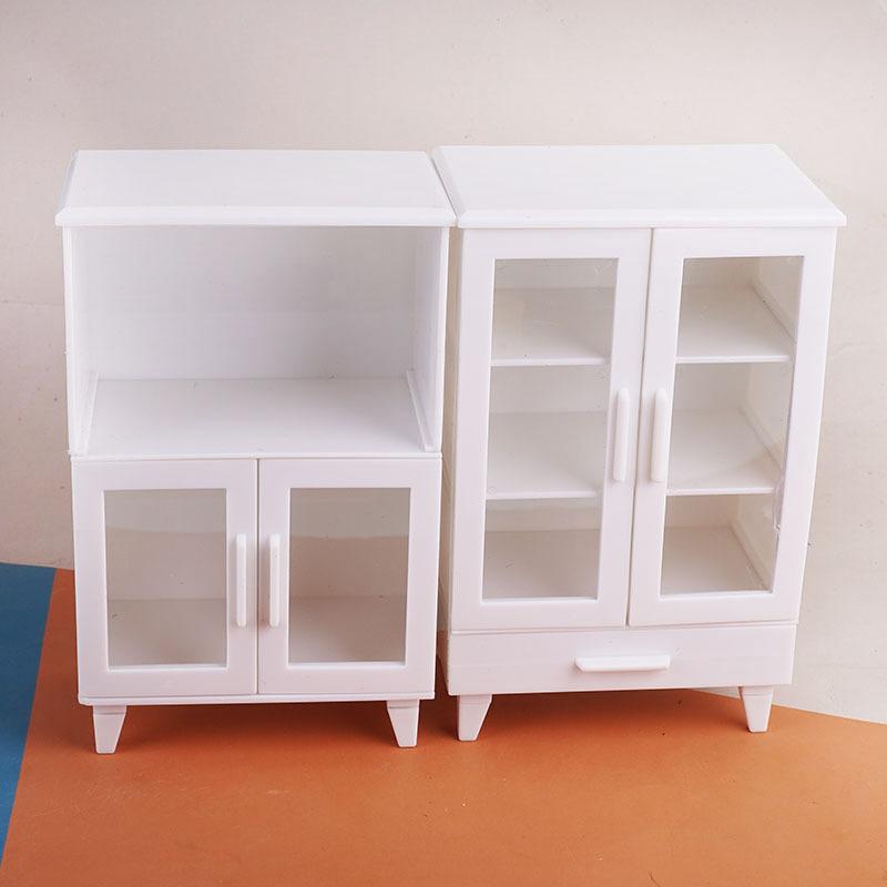 1 Set 1:12 Mini Food Pretend Play Accessores Toy Dollhouse Furniture Model Kitchen Play Kit Miniature Rice Cookers Cabinet