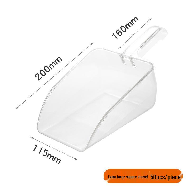 Thickened Plastic Multi-purpose Food Scoop for Ice, Popcorn, Flour, Rice, Feed, Dried Fruit, Tea, and Sugar.
