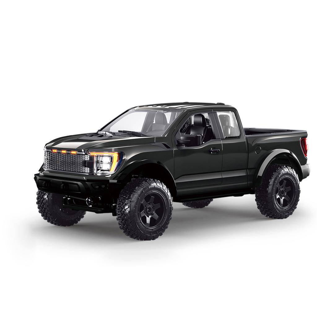 1:12 Scale RC Pickup Truck, 2.4GHz 4WD All Terrain Off Road Remote Control Car with LED Lights, Cruise Control, Opening