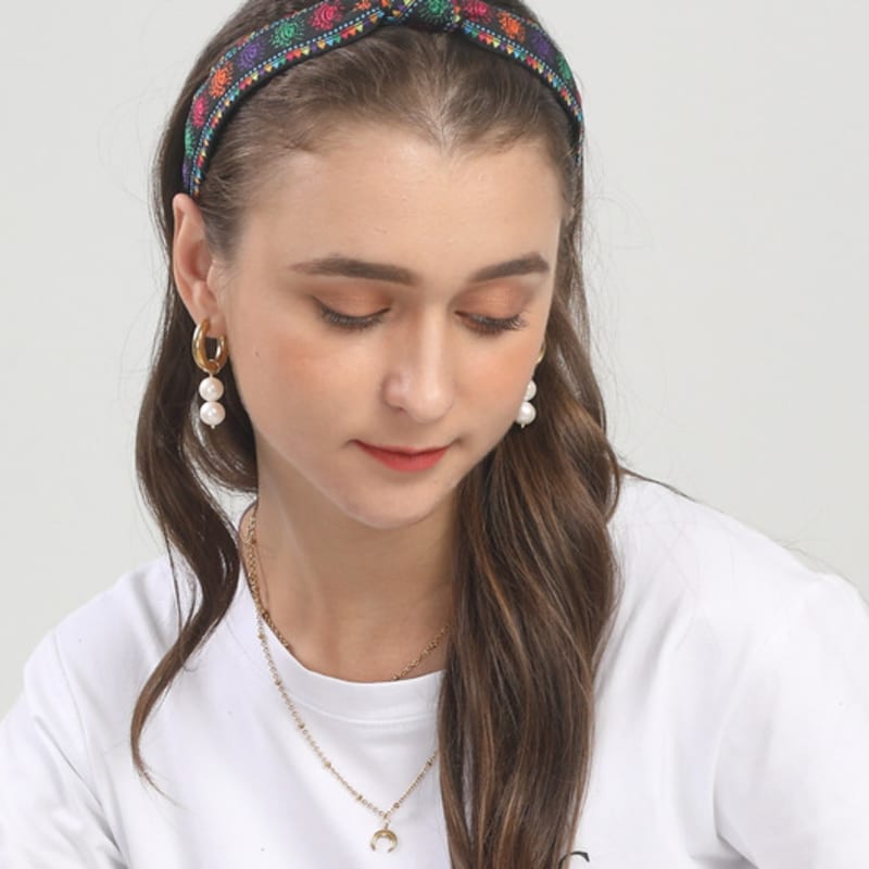 LALA Ethnic Hairband - OLIVE