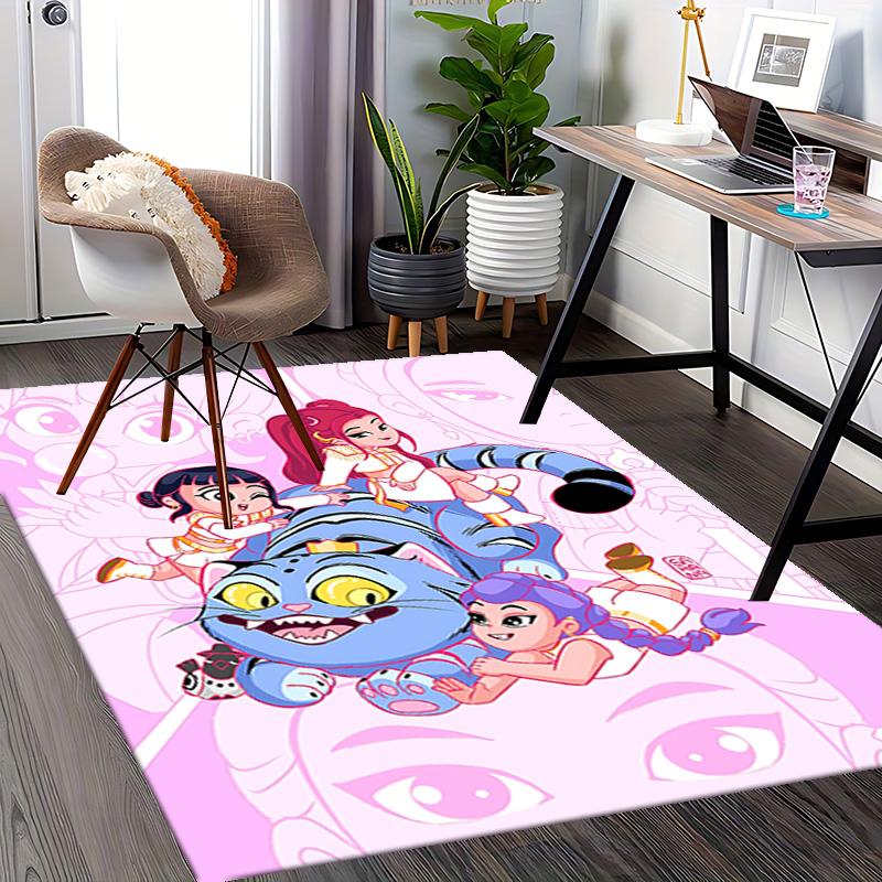 1pc Fantasy Tiger Adventure Carpet Rug for Bedroom Living Room Decor Sofa Home Game Area Rug Non-slip Floor Mat. D7220193