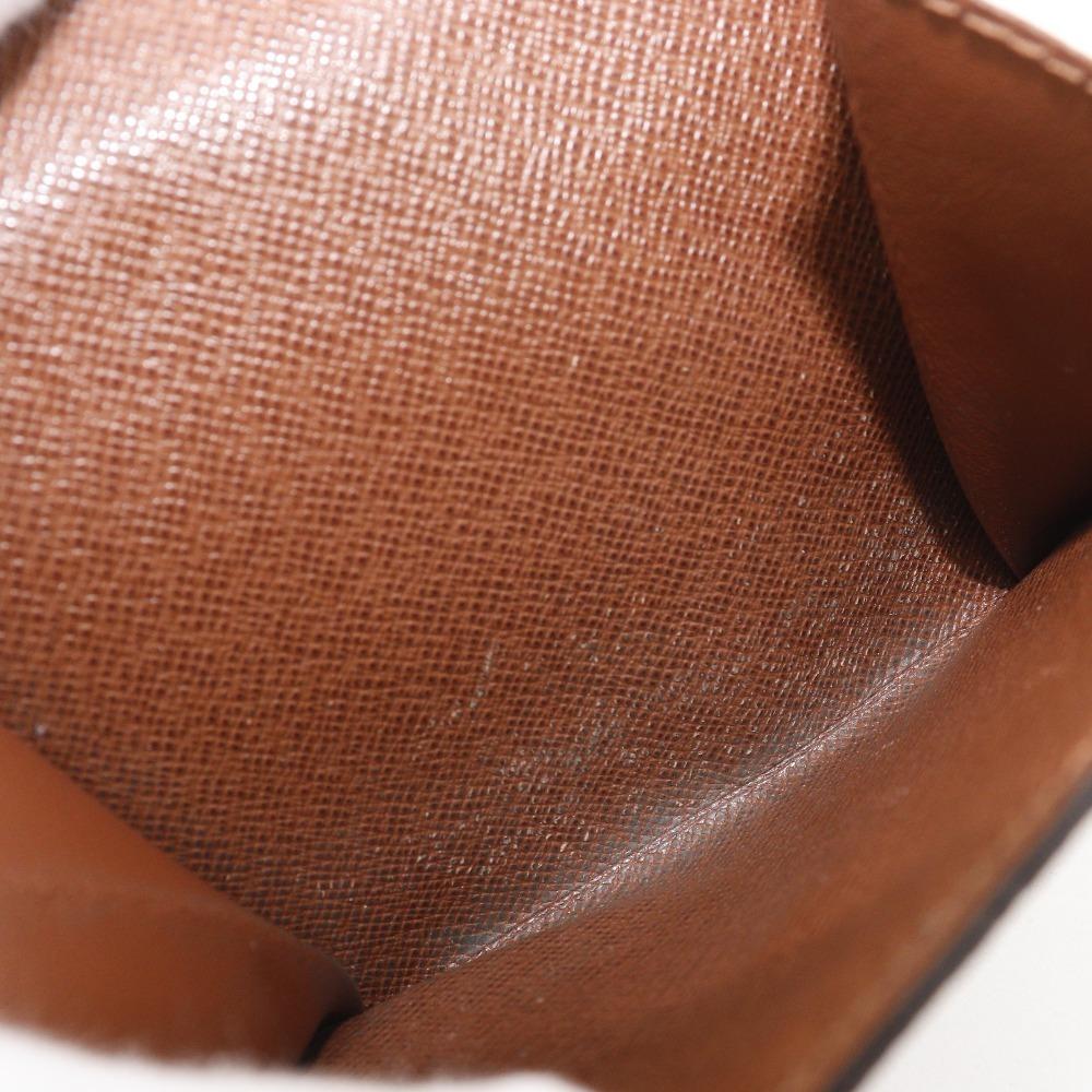 LOUIS VUITTON Porto Monevier Cartes Crdit Bi-Fold Wallet M61652 Double Sided Brown Monogram canvas unisex Used