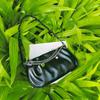 Sweet Y2K Underarm bag Pleated Cloud Square Bag Fashion PU Leather Shoulder Bag  Travel