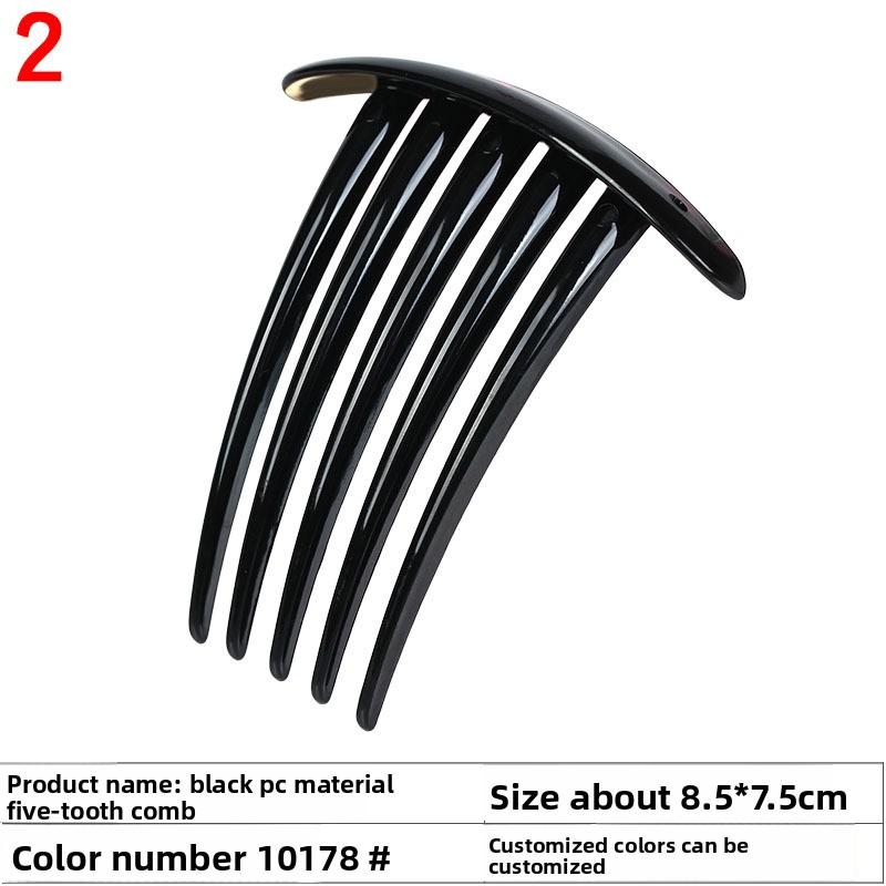 

Расческа для волосАксессуар для волосМатериал аксессуара Пластиковая расческаЧерный кофе Пятизубая расческа для волос