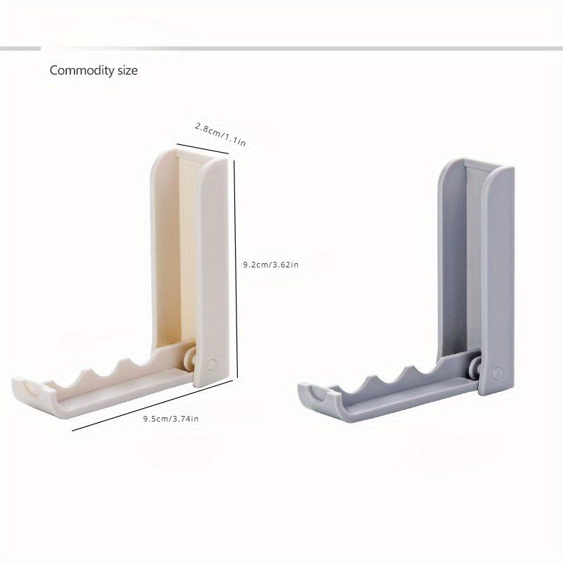 Foldable Wall Mounted Hanging Rack Bathroom Adhesive Holders Space Saving Door Hooks Hangers Punchless Drying Racks Accessories